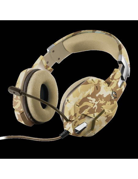 Casti Gaming Trust GXT 322D Carus, cu fir, desert camo,TR-22125