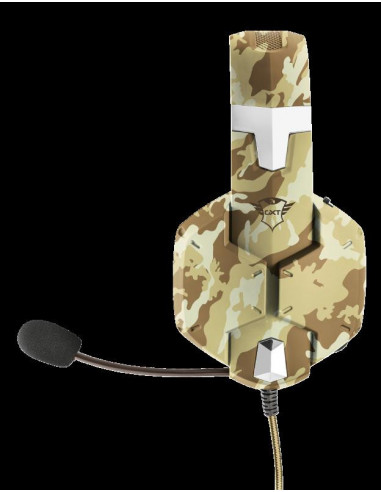 Casti Gaming Trust GXT 322D Carus, cu fir, desert camo,TR-22125