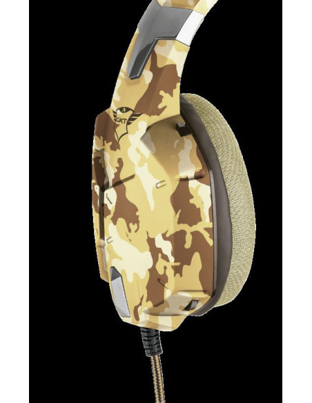 Casti Gaming Trust GXT 322D Carus, cu fir, desert camo,TR-22125