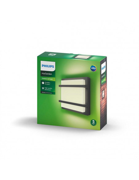 Lampa de perete Led integrat Philips MyGarden Petronia, 12W