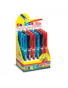 Stilou neon Carioca 42305, penita tip M, Negru 2