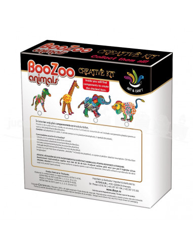 Boozoo Animals, Joc Creativ D-Toys 68071-1,Uniq68071-1