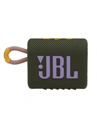 Boxa portabila JBL GO3, IPX67, Bluetooth, Verde,JBLGO3GRN