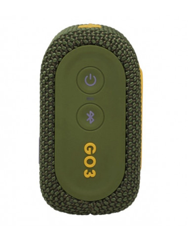 Boxa portabila JBL GO3, IPX67, Bluetooth, Verde,JBLGO3GRN