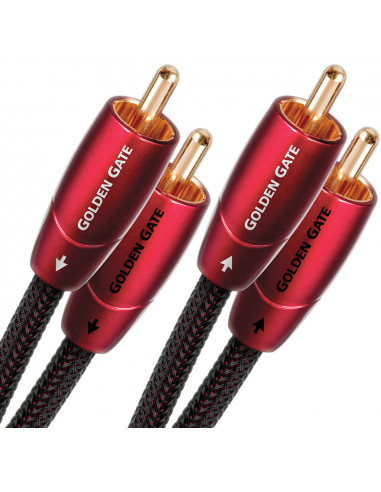 Cablu audio 2RCA - 2RCA AudioQuest Golden Gate, 1m,GOLDG01R