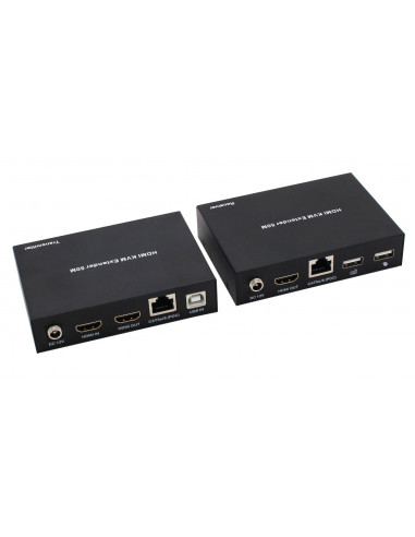 Extender KVM - HDMI 1.4 si USB prin Cat5e/6 Evoconnect E50NU
