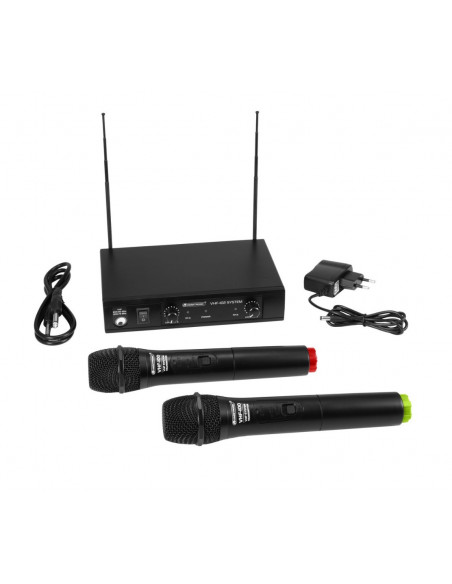 Set microfon de mana dublu wireless OMNITRONIC