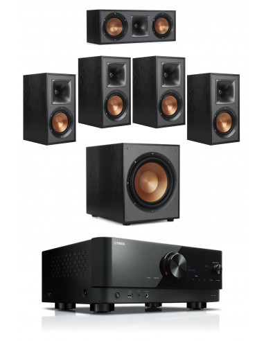 Sistem 5.1 cu boxe Klipsch R-51M, R-52C, R-100SW si receiver