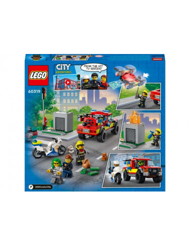 Lego City, Salvarea de incendiu si urmarirea politiei,60319