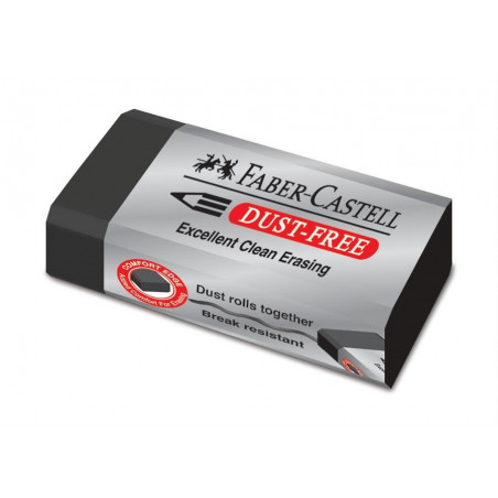 Radiera Creion Faber-Castell Dust Free, 45 x 20 x 12 mm, Negru Radiera Creion Faber-Castell Dust Free, 45 x 20 x 12 mm, Negru