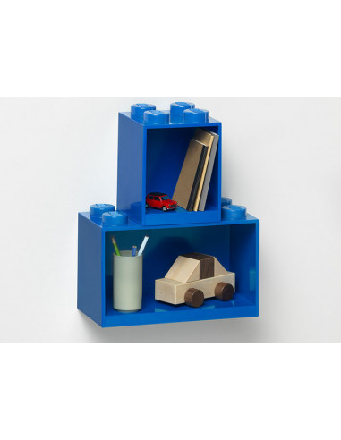Set 2 rafturi Caramida LEGO - Albastru,41171731