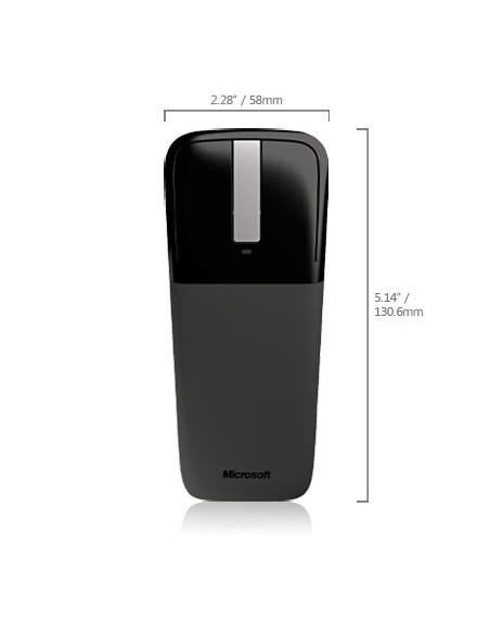 Mouse Microsoft ARC Touch, Wireless, Negru,RVF-00050