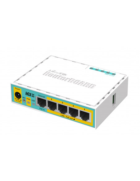 NET ROUTER 10/100M 5PORT HEX/POE LITE RB750UPR2