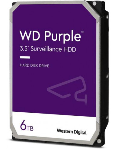 HDD SATA 6TB 6GB/S 128MB/PURPLE WD62PURZ WDC,WD62PURZ