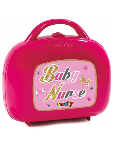Gentuta pentru ingrijire papusi Smoby Baby Nurse roz,S7600220319