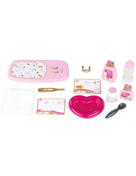 Gentuta pentru ingrijire papusi Smoby Baby Nurse roz,S7600220319