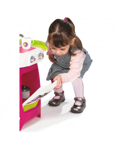 Bucatarie Smoby Masha and The Bear Cooky roz cu