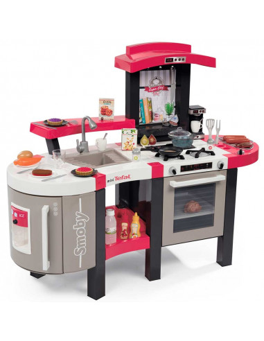 Bucatarie Smoby Tefal Super Chef Deluxe cu grill si aparat de