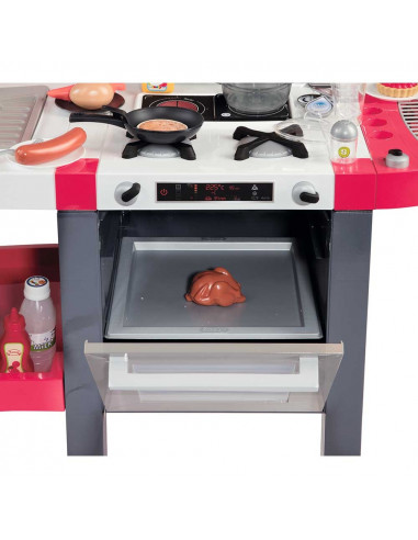 Bucatarie Smoby Tefal Super Chef Deluxe cu grill si aparat de