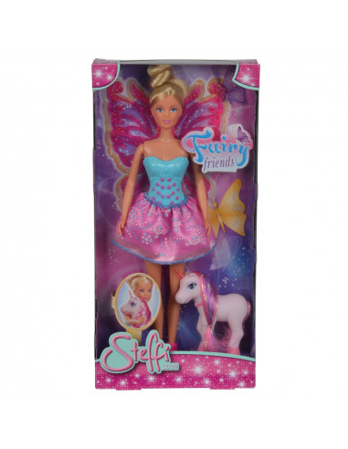 Papusa Simba Steffi Love 29 cm Fairy Friends cu ponei si aripi