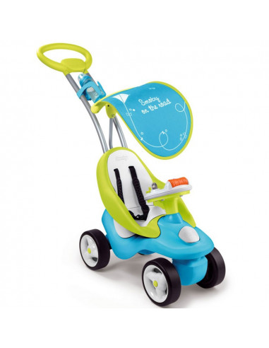 Masinuta de impins Smoby Bubble Go 2 in 1 blue,S7600720101