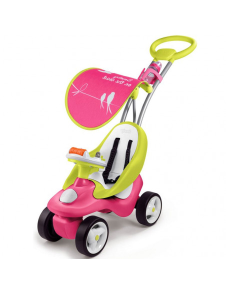 Masinuta de impins Smoby Bubble Go 2 in 1 pink,S7600720102