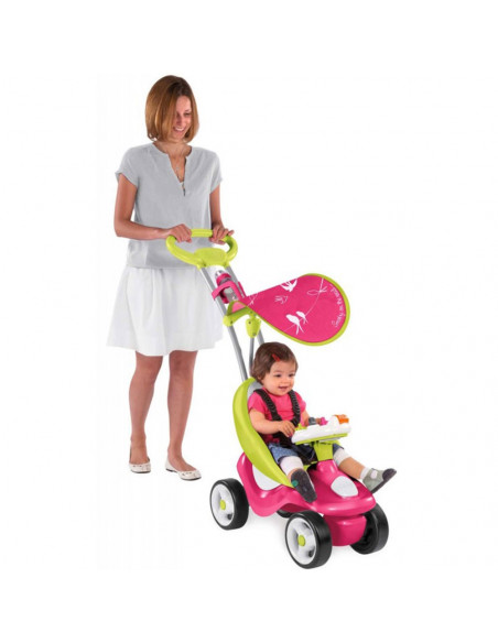 Masinuta de impins Smoby Bubble Go 2 in 1 pink,S7600720102