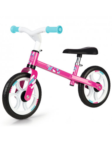 Bicicleta fara pedale Smoby First Bike pink,S7600770205