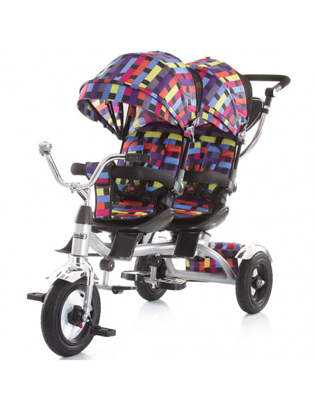 Tricicleta gemeni Chipolino Tandem multicolor,TRKTA0185MC