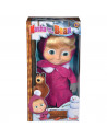 Papusa cu corp moale Simba Masha and the Bear 40 cm Masha Soft