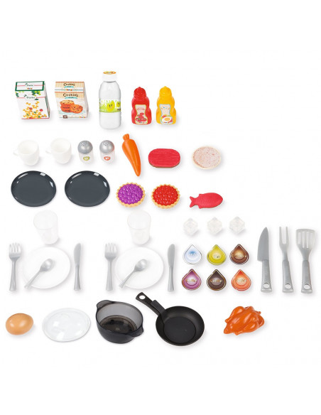 Bucatarie Smoby Tefal French Touch Bubble cu oala magica si