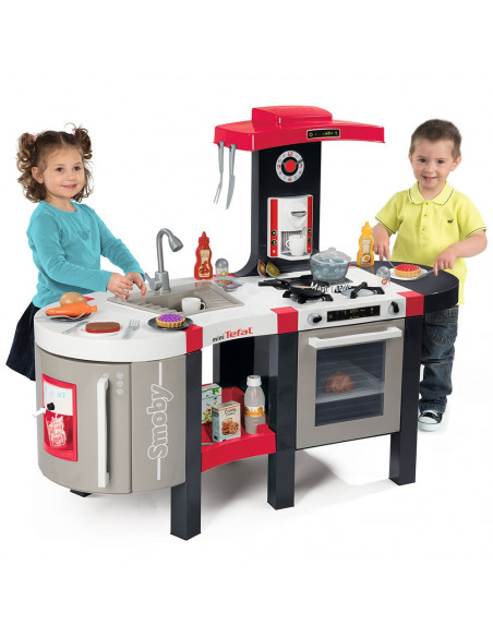 Bucatarie Smoby Tefal French Touch Bubble cu oala magica si
