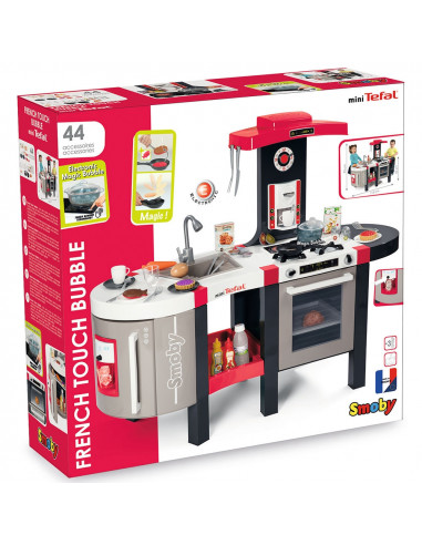 Bucatarie Smoby Tefal French Touch Bubble cu oala magica si