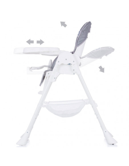 Scaun de masa Chipolino Bandi grey,STHBA0201GY