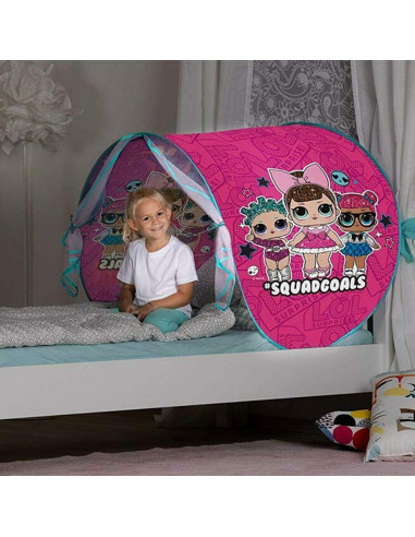 Cort pentru pat copii John Letto Lol Surprise cu lampa 220x80