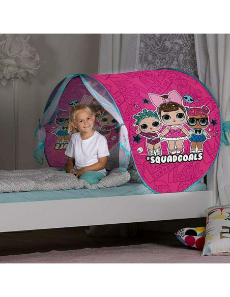 Cort pentru pat copii John Letto Lol Surprise cu lampa 220x80