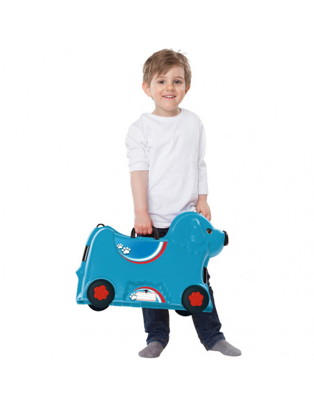 Masinuta de impins tip valiza Big Bobby Trolley blue,S800055352