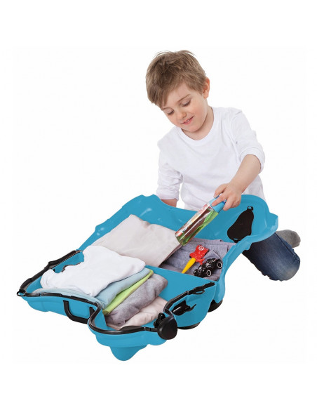 Masinuta de impins tip valiza Big Bobby Trolley blue,S800055352