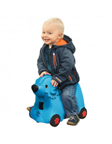 Masinuta de impins tip valiza Big Bobby Trolley blue,S800055352