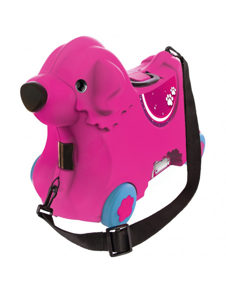 Masinuta de impins tip valiza Big Bobby Trolley pink,S800055353