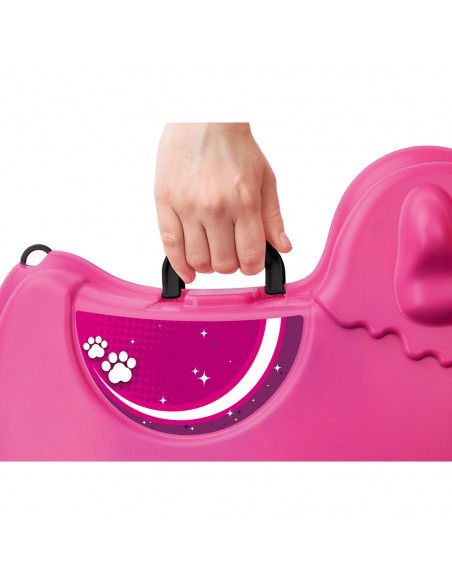 Masinuta de impins tip valiza Big Bobby Trolley pink,S800055353