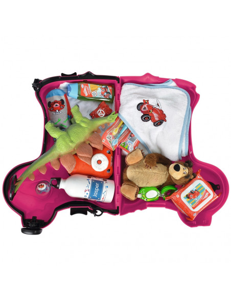 Masinuta de impins tip valiza Big Bobby Trolley pink,S800055353