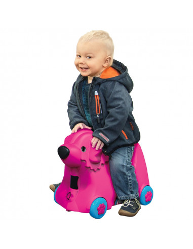 Masinuta de impins tip valiza Big Bobby Trolley pink,S800055353