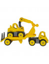 Set Big Camion cu remorca si excavator Power Worker Mini