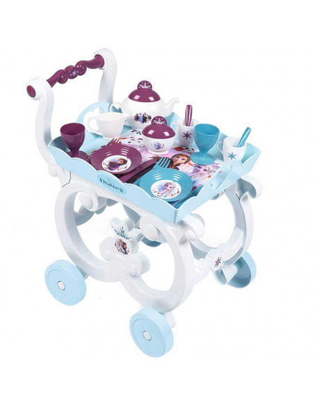 Carucior servire ceai Smoby Frozen 2 XL cu 17