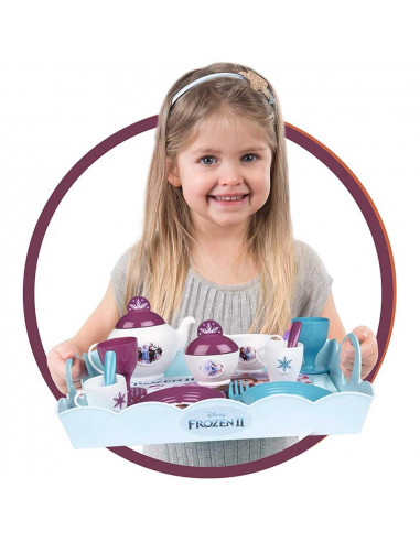 Carucior servire ceai Smoby Frozen 2 XL cu 17