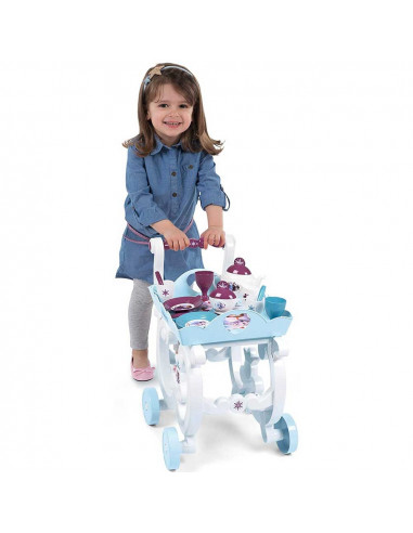 Carucior servire ceai Smoby Frozen 2 XL cu 17