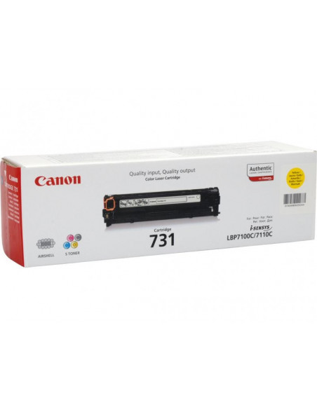 Cartus Toner Original Canon CRG-731 Yellow, 1500 pagini Cartus Toner Original Canon CRG-731 Yellow, 1500 pagini