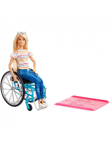 Papusa Barbie by Mattel Fashionistas papusa in scaun cu rotile