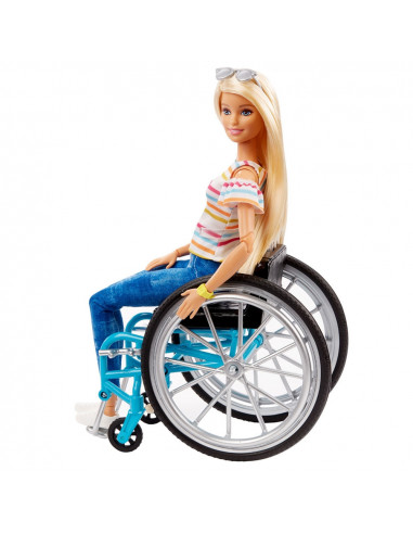 Papusa Barbie by Mattel Fashionistas papusa in scaun cu rotile